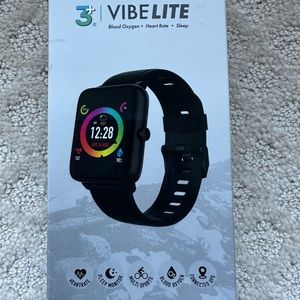 3+ VibeLITE smartwatch brand new in box, never used never opened box